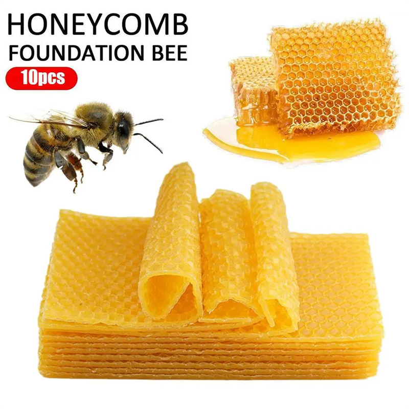 Candle Supplies To Make Candles - 10Pcs Natural Beeswax Sheets Honeycomb Sheet