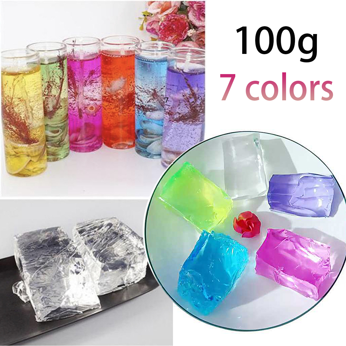 100G 7Colors Jelly Wax DIY Han - Candle Supplies To Make Candles review and price