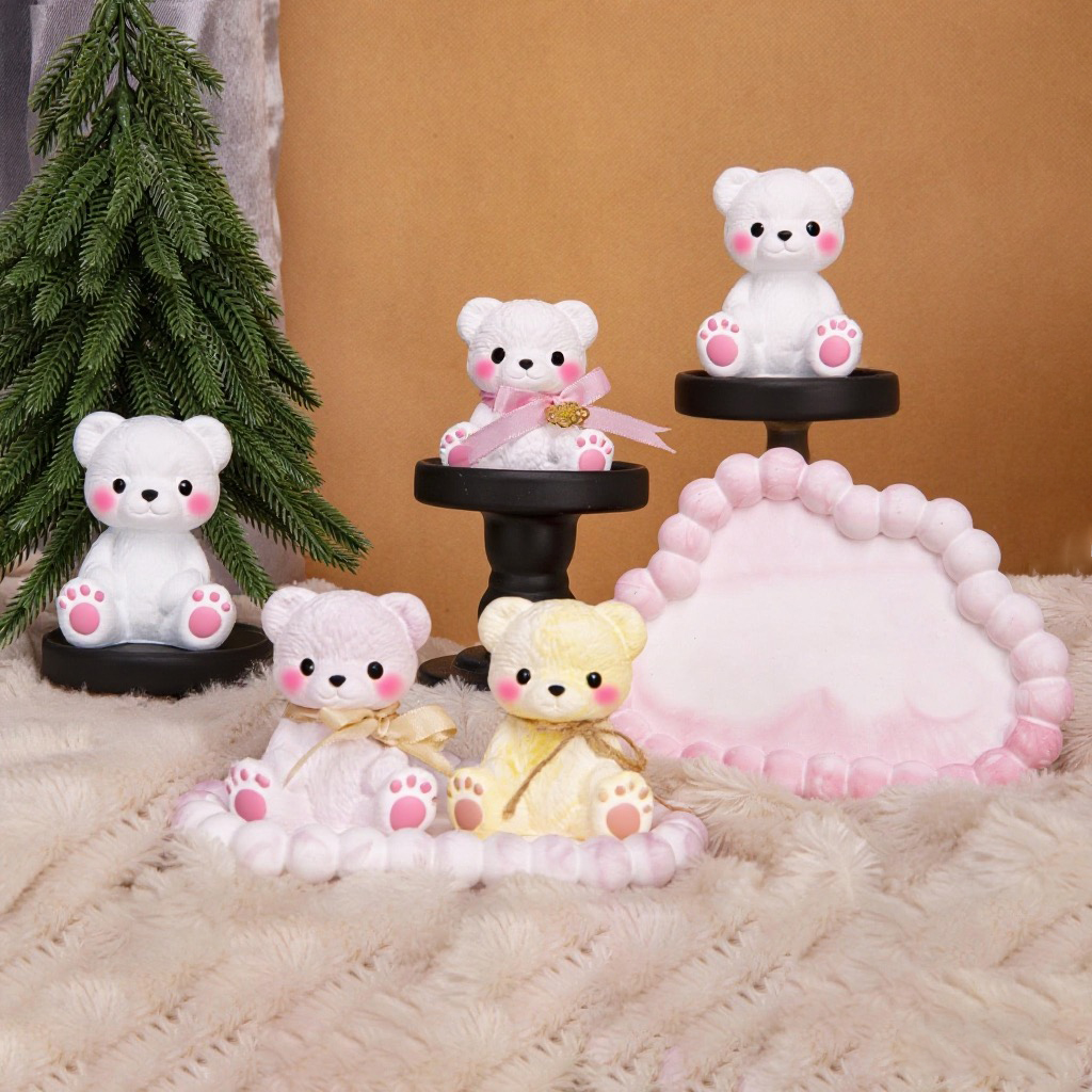 3PCS Couple Bear Silicone Mold - Candle Supplies To Make Candles review and price